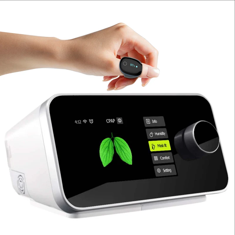 Máquina automática BiPAP + O2Ring