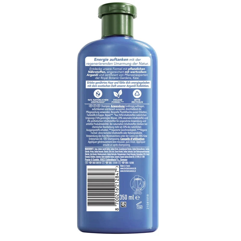 Herbal Essences Arganöl Shampoo, pflegend und feuchtigkeitsspendend – für strapaziertes Haar