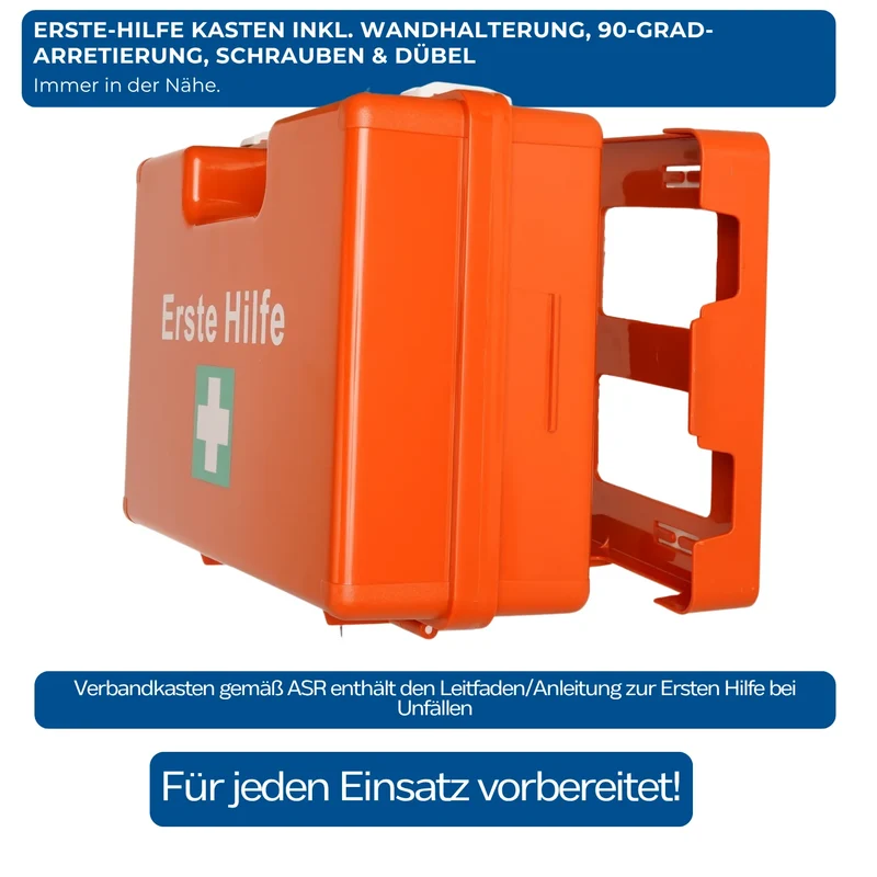 FAP Erste-Hilfe-Koffer LARGE, mit Wandhalterung, orange