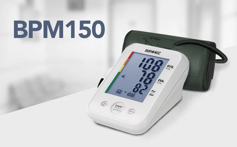 Duronic Blood Pressure Monitor & Oximeter, BPM150 + OXIMETER BUNDLE CE Approved High & Low Blood Pressure Machine Fingertip Oxygen Level Monitor OX02 for Measuring Pulse Rates