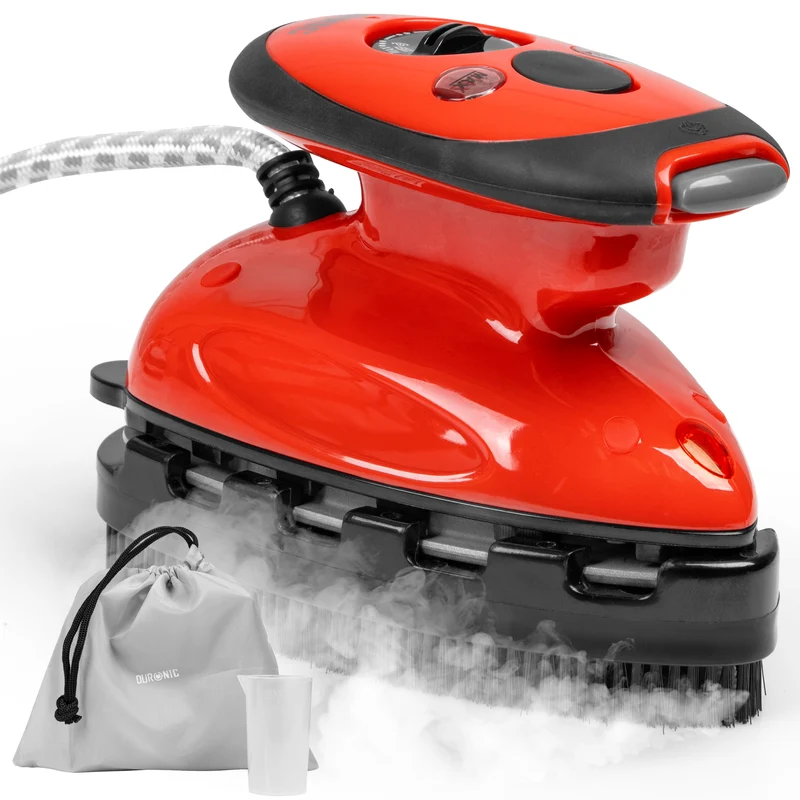 Duronic Travel Iron SI2 RD 375W Mini Irons with Variable Temperature Portable 50ml Red Steam Iron For Holiday Quilting Crafts Compact Design for Travelling