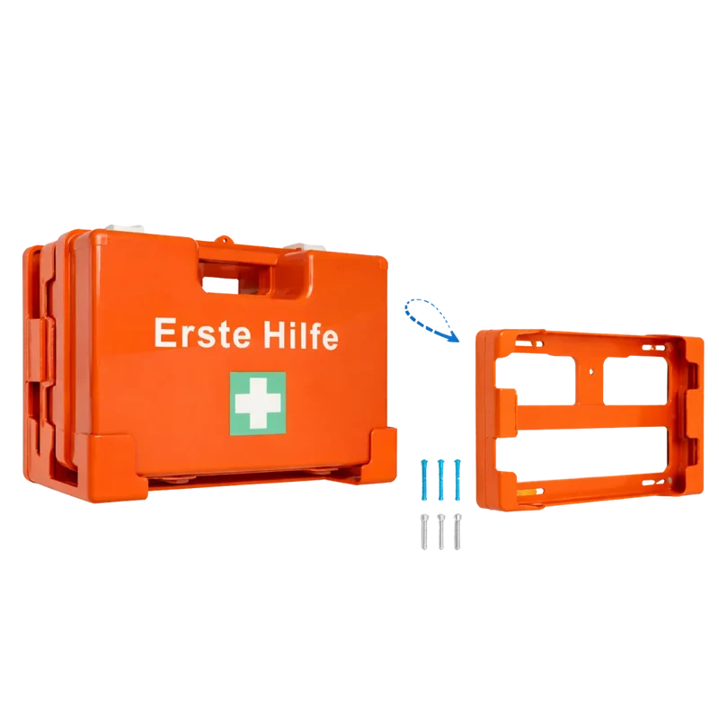 FAP Erste-Hilfe-Koffer SMALL, mit Wandhalterung, orange
