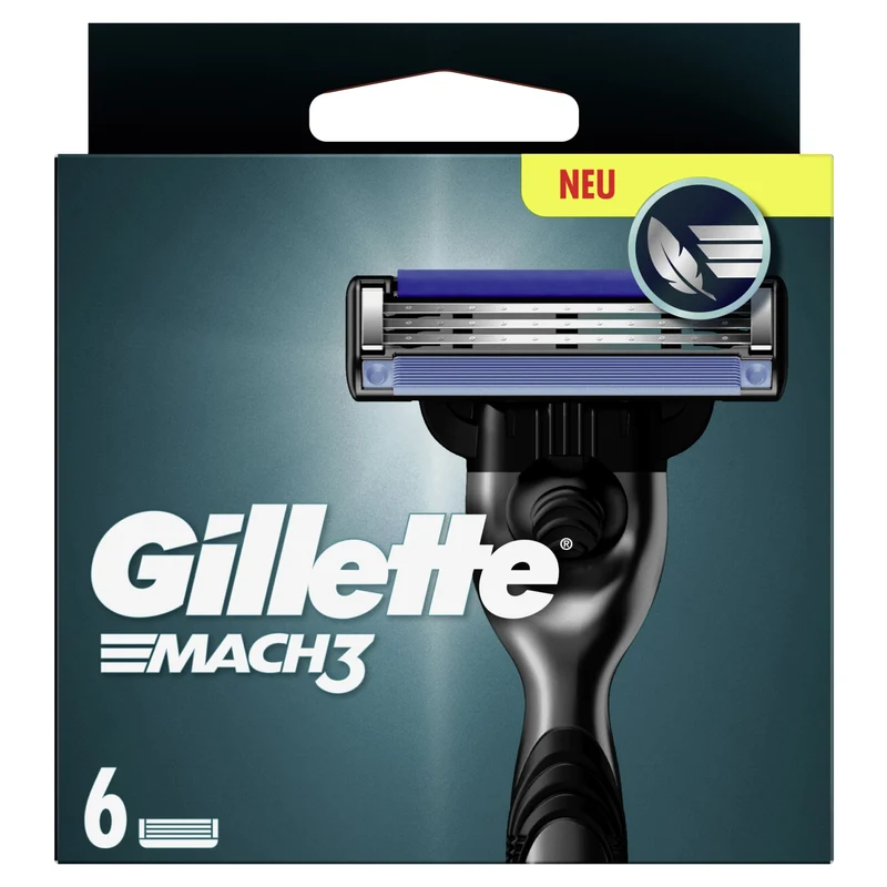 Gillette Mach3 Rasierklingen mit Gleitstreifen, 3-fach-Klinge