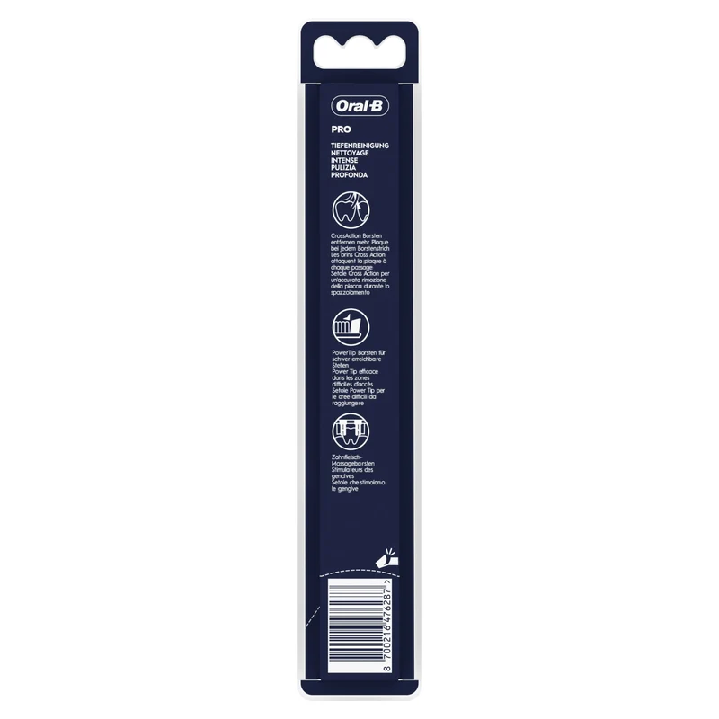 Oral-B Pro-Clean Clinical Cross-Action Zahnbürste, Medium, für die Reinigung aus allen Winkeln