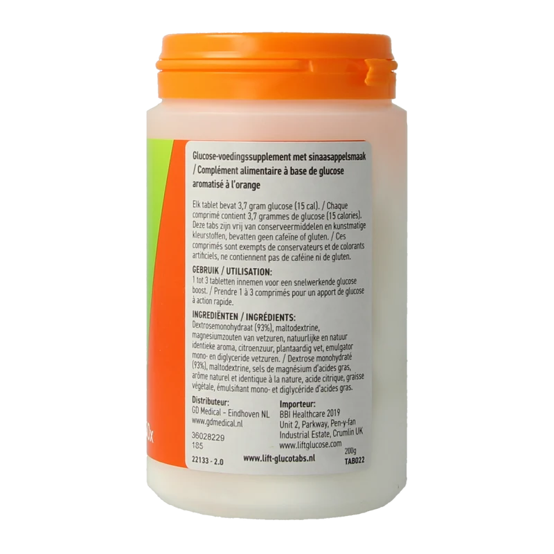 Lift LIFT GlucoTabs orange pot 50.00 Tabletten