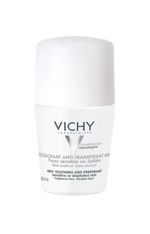 Vichy Deodorant roller gevoelige huid 48uurs bescherming 50.00 Milliliter