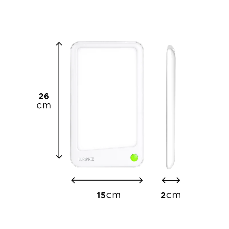 Duronic Sad Light Therapy Lamp Box SADT2, Portable Daylight S A D Lightbox Sun Lamps, Natural Relief Sunlight Bulb Sad Lights, for S.A.D - Seasonal Affective Disorder Winter Depression - 10000 Lumens