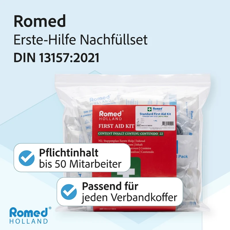 Romed Erste Hilfe Nachfüllset DIN 13157:2021