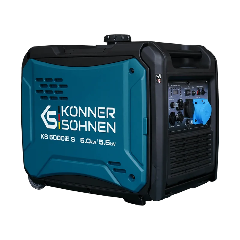 "Könner & Söhnen" Inverter-Generator KS 6000iE S - 5kW Nennleistung - Benzinmotor - 230V