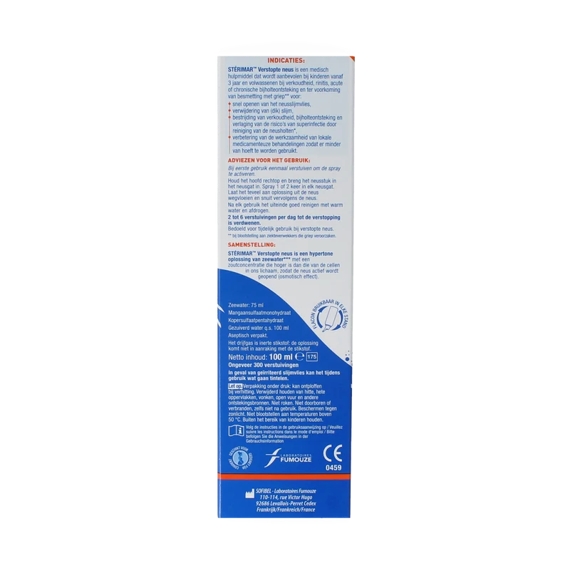 Sterimar Verstopte neus 100.00 Milliliter