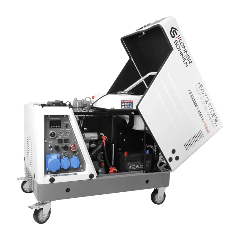 "Könner & Söhnen" Diesel Inverter Generator in Soundproof Casing KS 6500iDE S ATSR - 6kVA Nennleistung - Dieselmotor - 230V