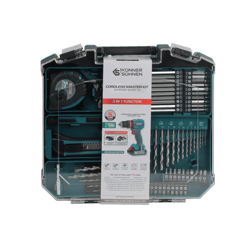 "Könner & Söhnen" Kabelloses Meister-Set KS ID20V-60 KIT 74