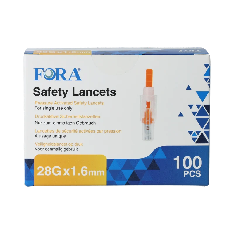 Fora Veiligheidslancetten (28G) 100.00 Stuks