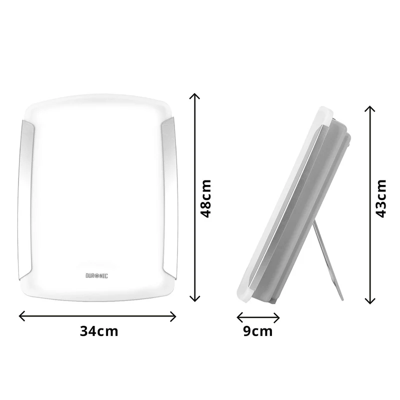 Duronic SADV1 Sad Light Therapy Lamp Box, Portable Daylight S A D Lightbox Sun Lamps, Natural Relief Sunlight Bulb Sad Lights, for S.A.D - Seasonal Affective Disorder Winter Depression - 10000 Lumens