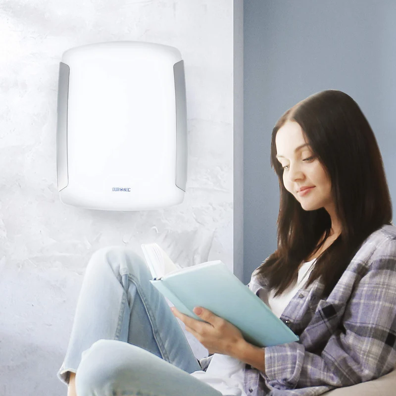 Duronic SADV1 Sad Light Therapy Lamp Box, Portable Daylight S A D Lightbox Sun Lamps, Natural Relief Sunlight Bulb Sad Lights, for S.A.D - Seasonal Affective Disorder Winter Depression - 10000 Lumens