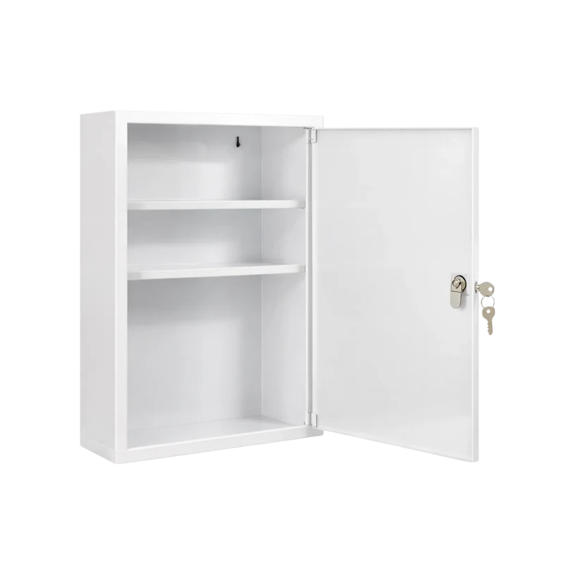 FAP Verbandschrank B, Metall, 3 Fächer, weiß, abschließbar
