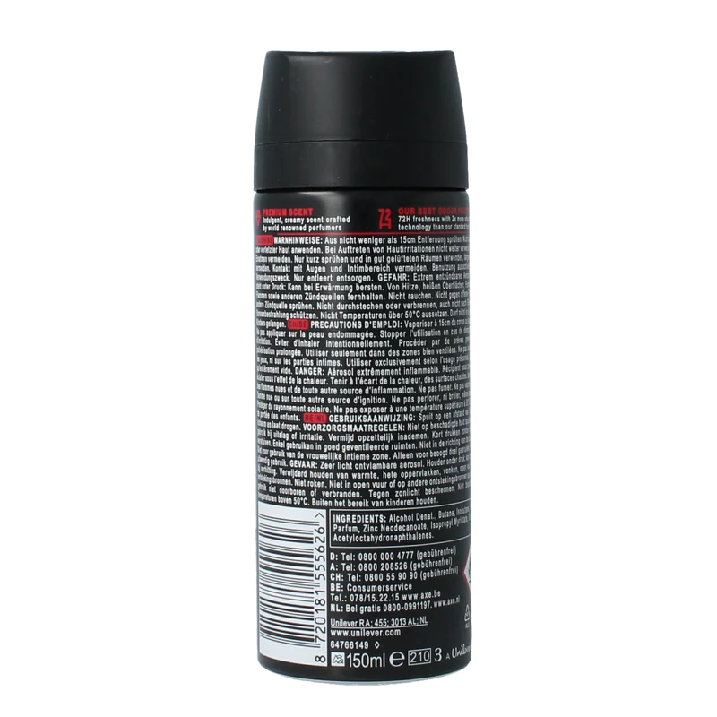 AXE Deodorant bodyspray cherry fizz 150.00 Milliliter