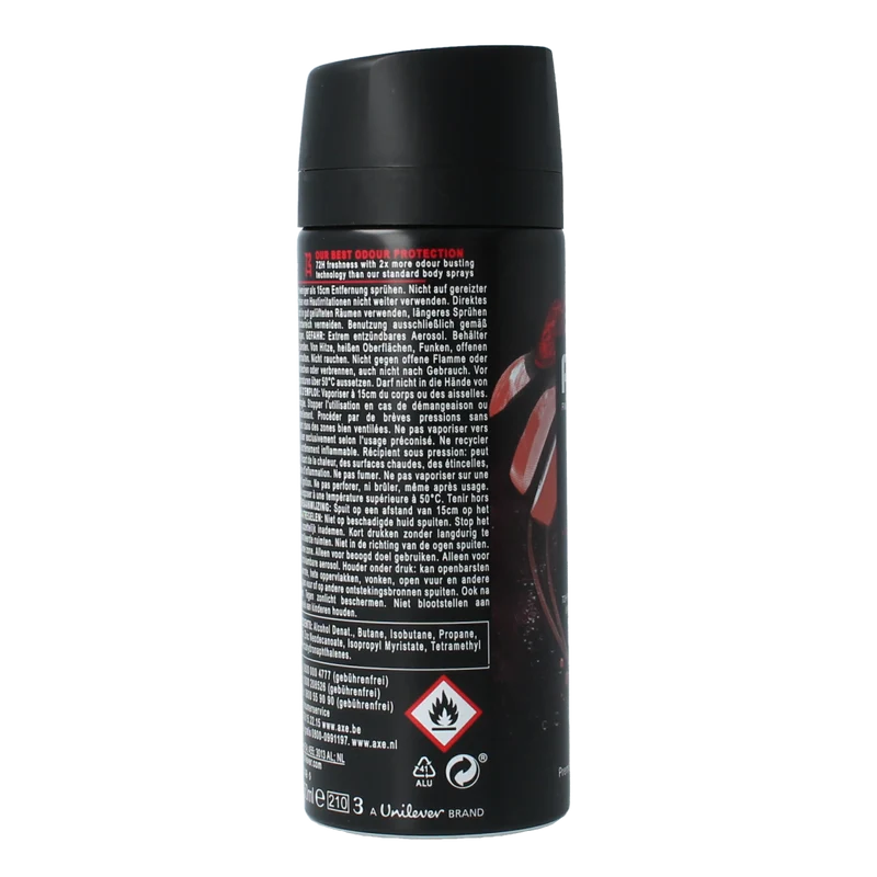 AXE Deodorant bodyspray cherry fizz 150.00 Milliliter