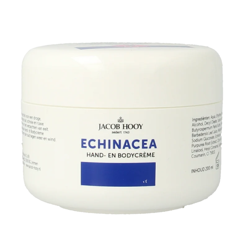 Jacob Hooy Echinacea/aloe vera hand en bodycreme 200.00 Milliliter