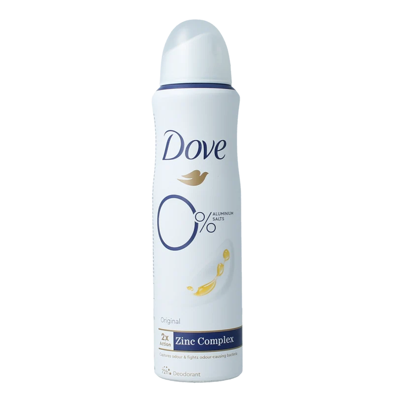 Dove Deodorant spray original 0% 150.00 Milliliter