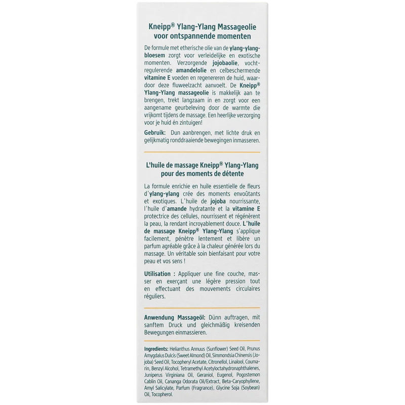 Kneipp Massageolie Ylang-Ylang 100.00 Milliliter