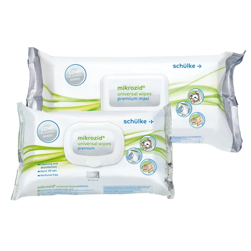 Schülke mikrozid universal wipes premium Desinfektionstücher – für Medizinprodukte und Geräte