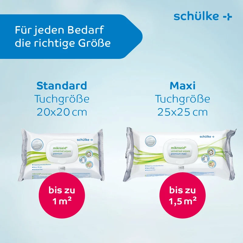 Schülke mikrozid universal wipes premium Desinfektionstücher – für Medizinprodukte und Geräte