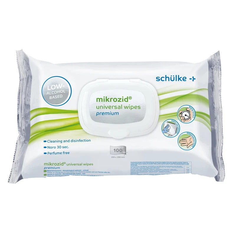 Schülke mikrozid universal wipes premium Desinfektionstücher – für Medizinprodukte und Geräte