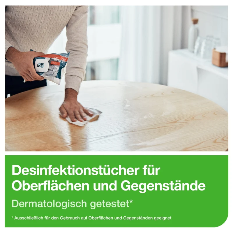 Tork Desinfektionstücher für Oberflächen, ethanolfrei, gebrauchsfertig, W20
