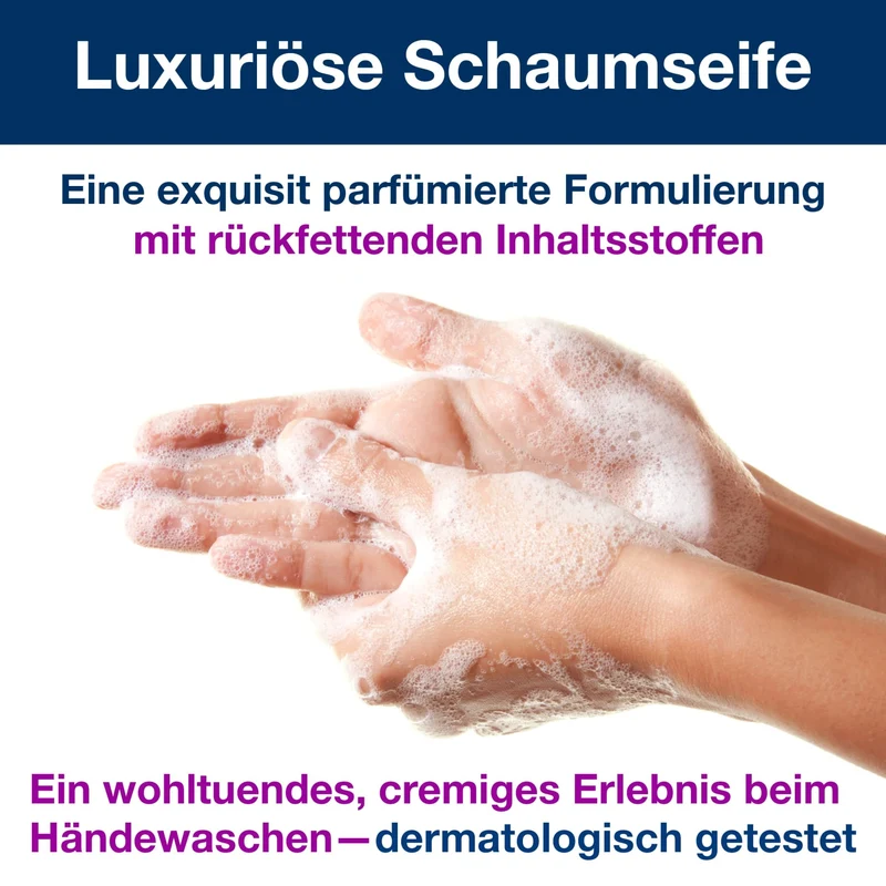 Tork Schaumseife Luxus S4, Blütenduft – feuchtigkeitsspendend und rückfettend