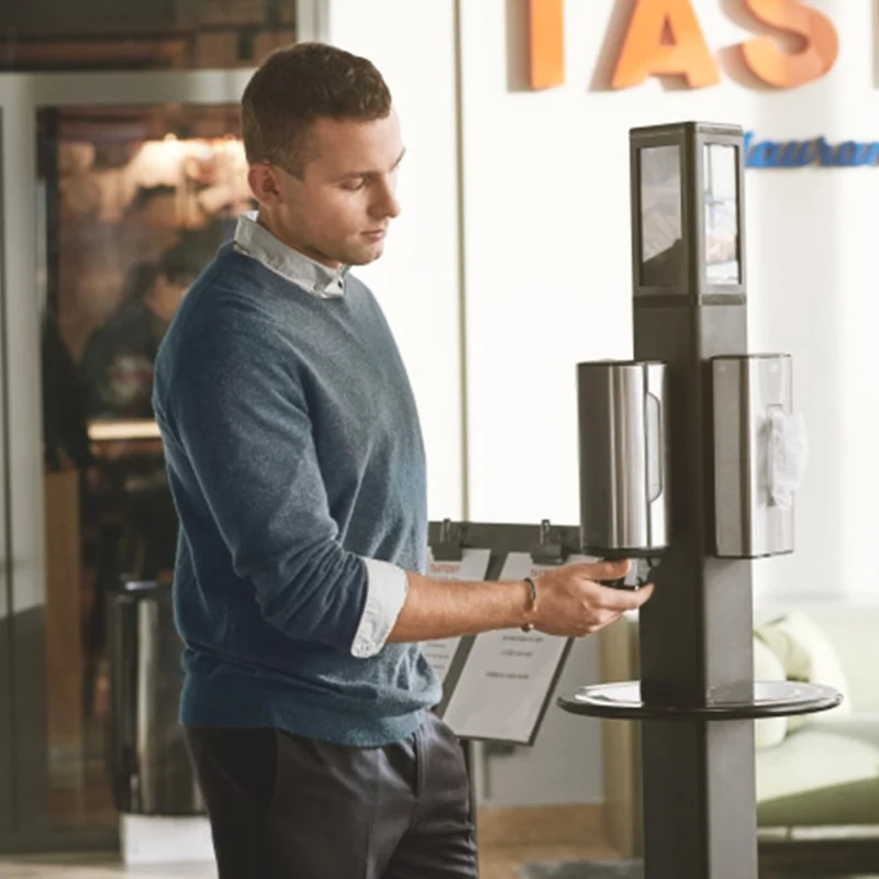 Tork Anzeigedisplay für Hygienesäulen, transparent, S1/S4/F1