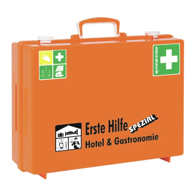Söhngen Erste-Hilfe-Koffer Spezial Hotel & Gastronomie, DIN 13157, mit detektierbaren Pflastern