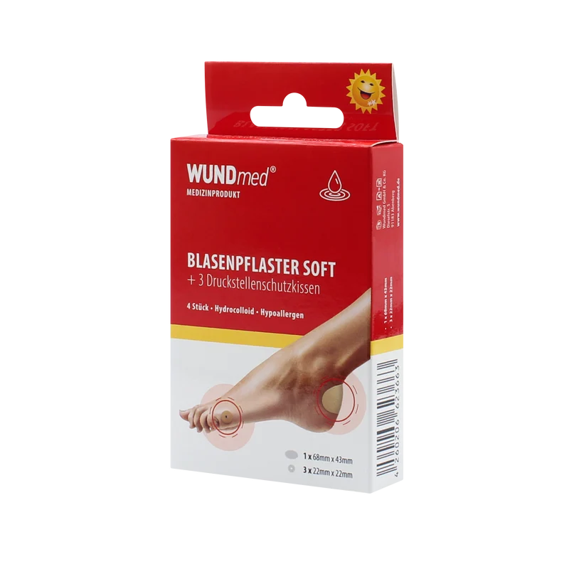 WUNDmed Chemoplast Blasenpflaster-Set mit Druckschutzstellenkissen