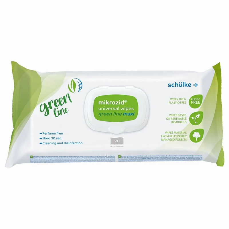 Schülke mikrozid universal Desinfektionstücher greenline maxi