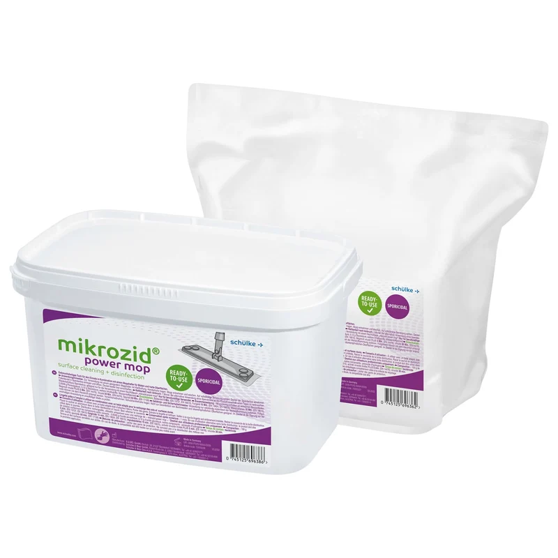 Schülke mikrozid power mop Set, gebrauchsfertig – schnelltrocknend, VAH-zertifiziert