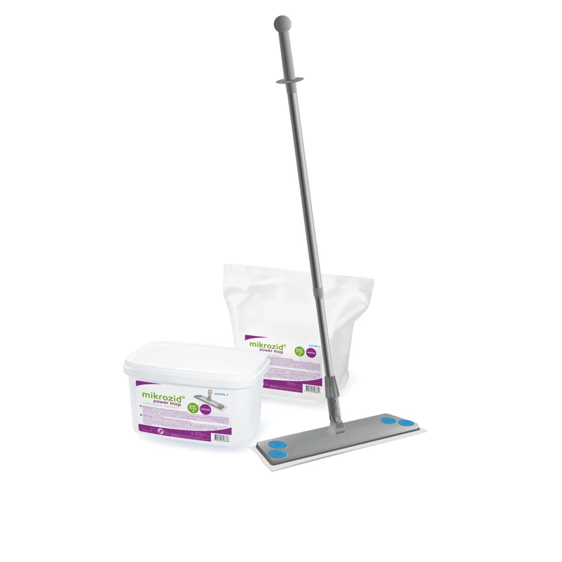 Schülke mikrozid power mop Set, gebrauchsfertig – schnelltrocknend, VAH-zertifiziert