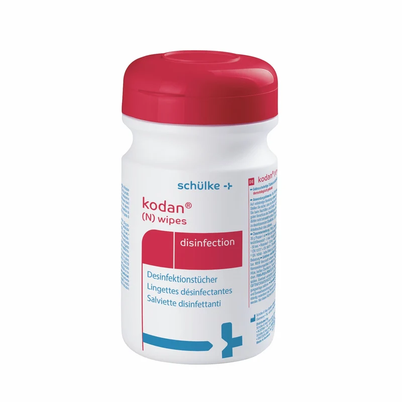 Schülke kodan (N) wipes Desinfektionstücher, gebrauchsfertig – VAH-gelistet, kurze Einwirkzeit