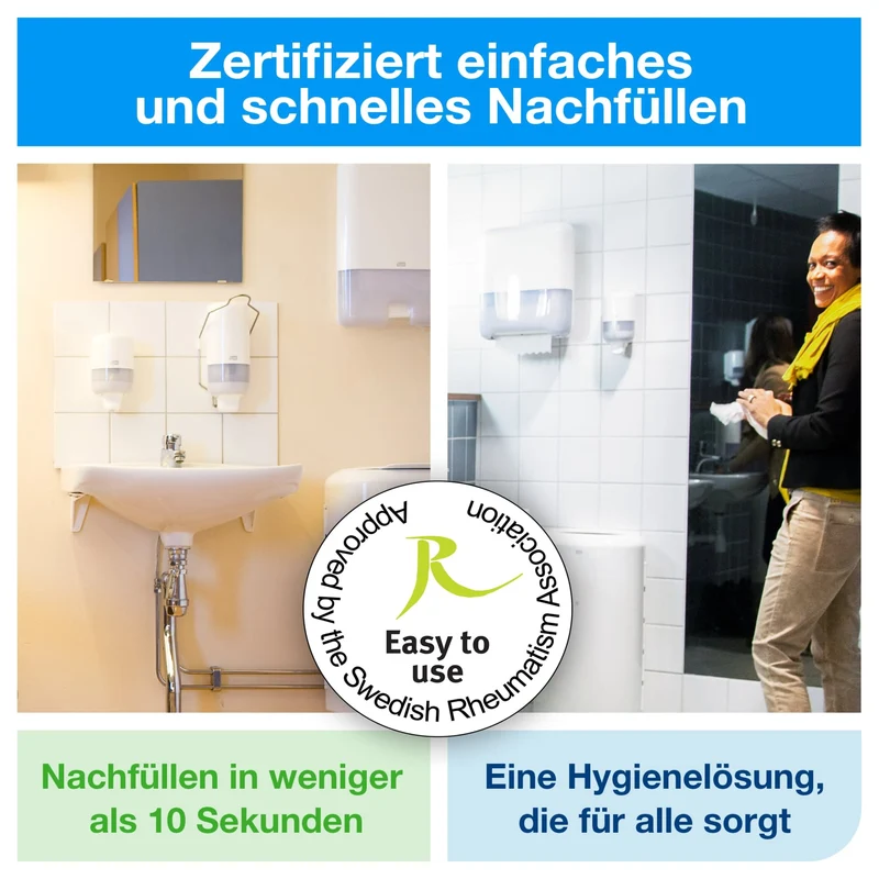 Tork Sensitive Flüssigseife Mini S2, rückfettend – ohne Duftstoffe