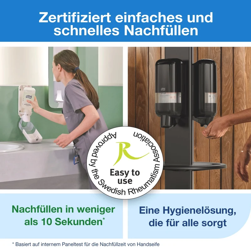Tork Flüssigseife Luxus S1 – mit Seidenextrakten und Zitrus-Blütenduft