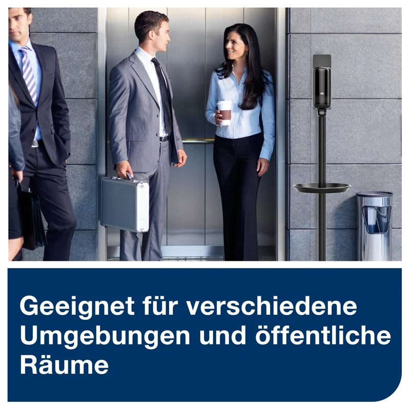 Tork Desinfektionssäule für Händedesinfektion, freistehend, schwarz, S1
