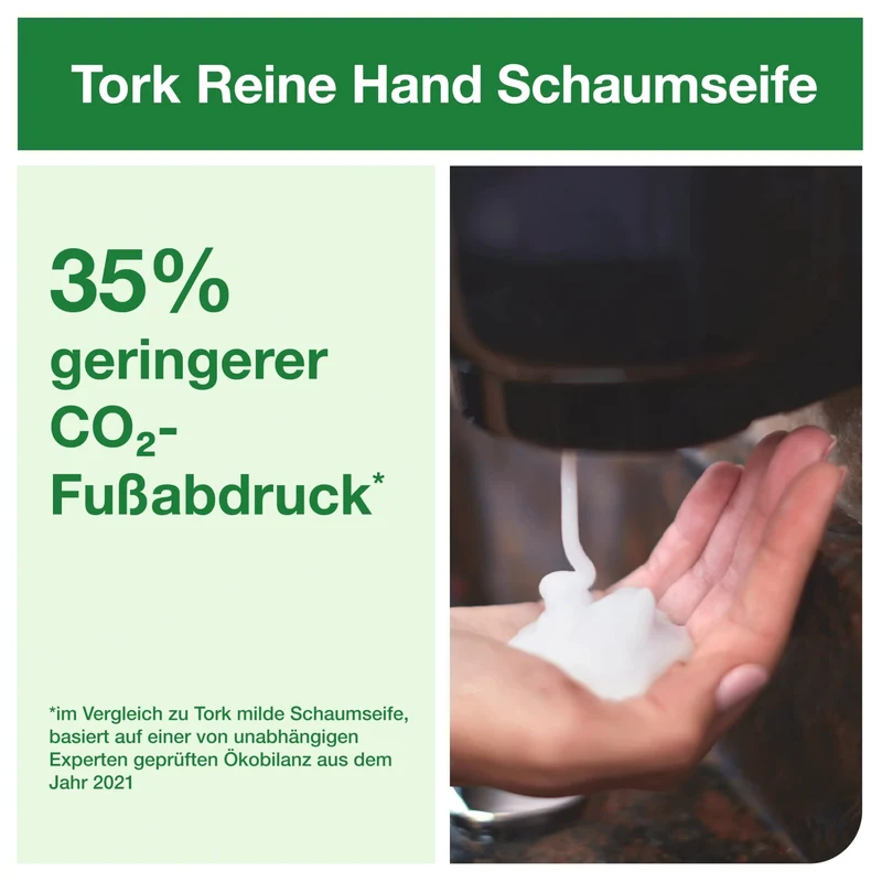 Tork Schaumseife S4, parfümfrei – 99 % natürliche Inhaltsstoffe