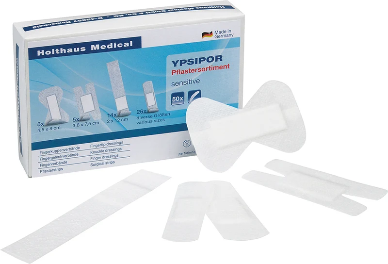 Holthaus Medical YPSIPOR Pflastersortiment sensitive, weiß, atmungsaktiv