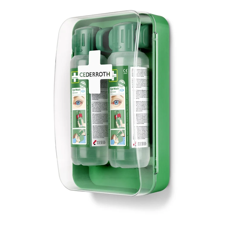 Cederroth Augendusche Wandhalter Eye-Wash-Cabinet mit Anleitungstafel