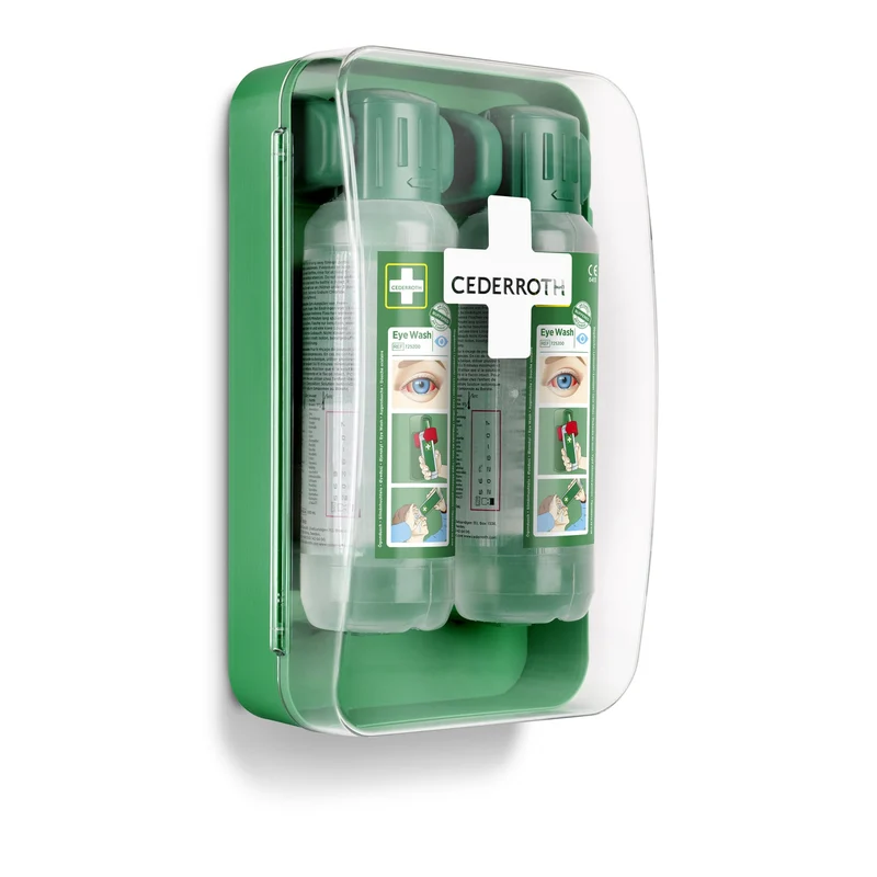 Cederroth Augendusche Wandhalter Eye-Wash-Cabinet mit Anleitungstafel