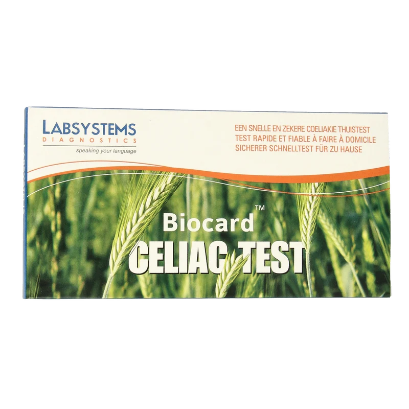 Biocard Coeliakie - gluten overgevoeligheid test 1 Stuks