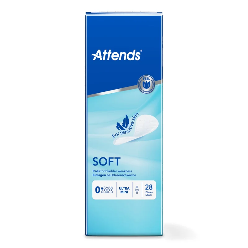 Attends SOFT Inkontinenzeinlagen – anatomisch geformt, seidenweiche Oberfläche, atmungsaktiv
