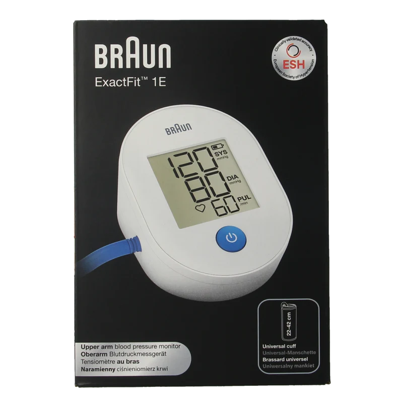 Braun Exactfit 1E bovenarm bloeddrukmeter 1.00 Stuks