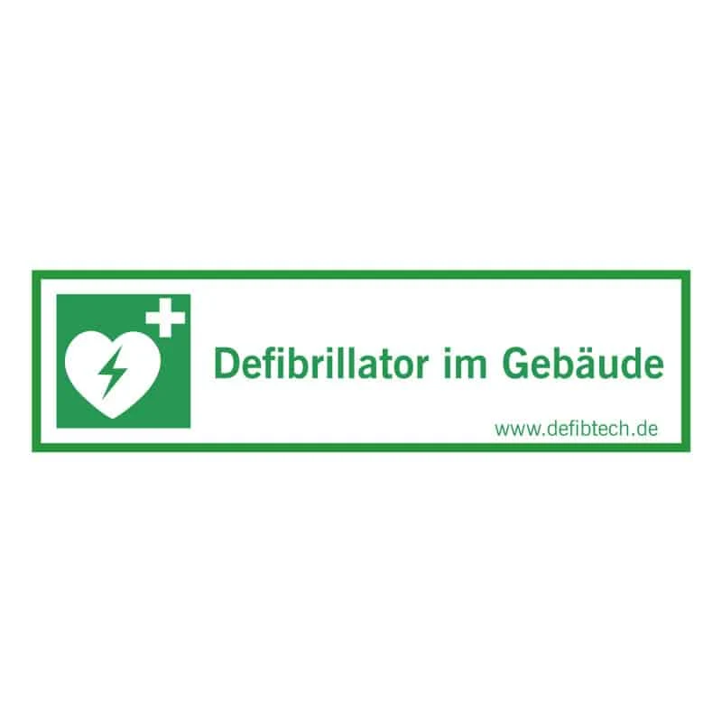 Aufkleber "Defibrillator im Gebäude"