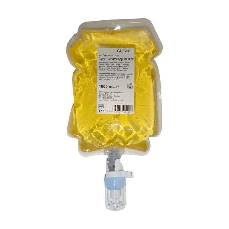 CWS Clear plus Cremeseife, hautfreundlich, sanfte Reinigung, für alle Hauttypen