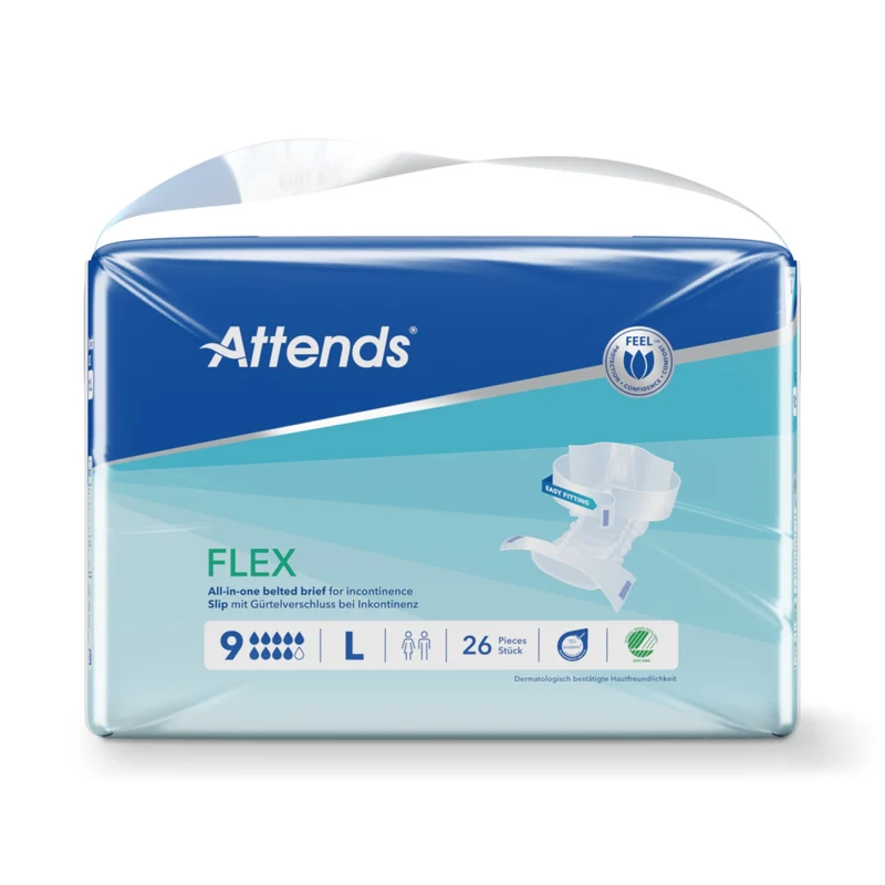 Attends Slip Flex 9 Inkontinenz Pants mit Hüftgürtel und Geruchsbindung